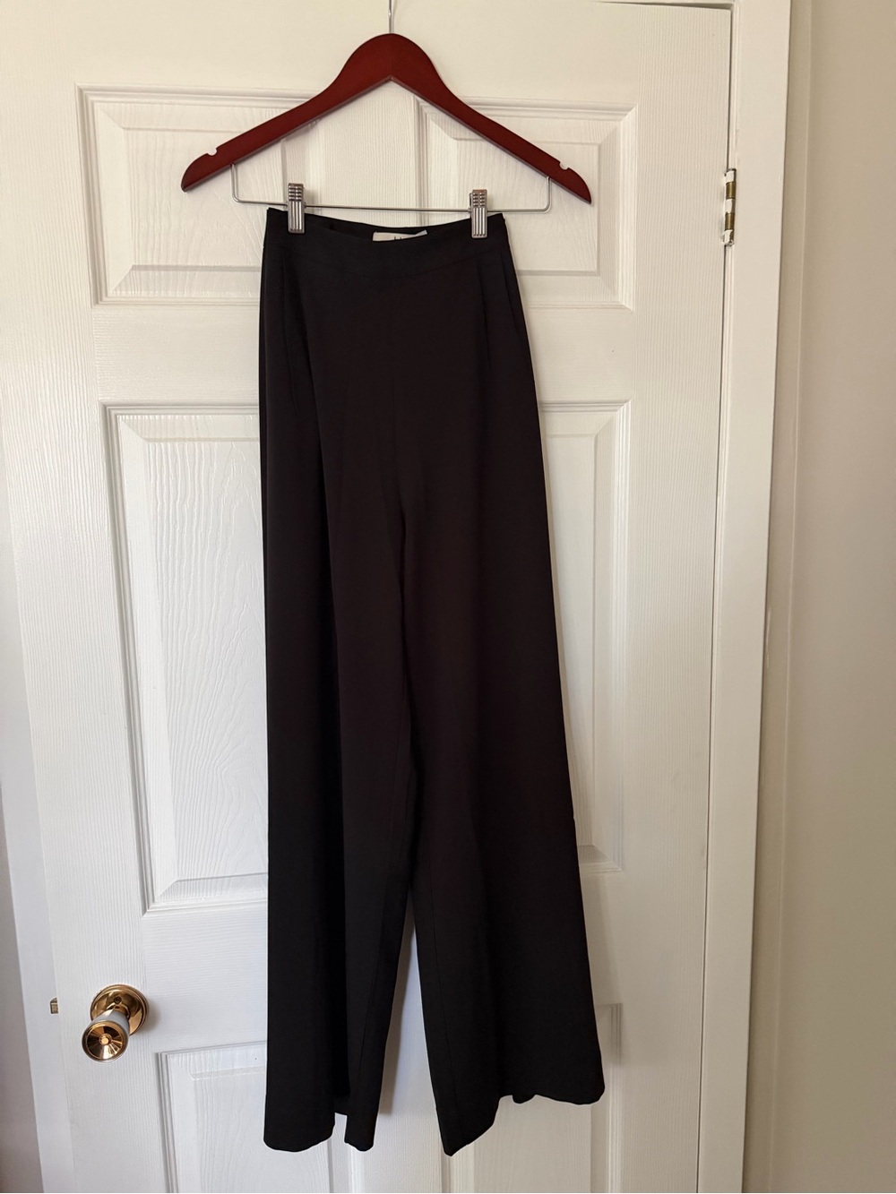 Halston Heritage Black Wide-Leg Dress Pants